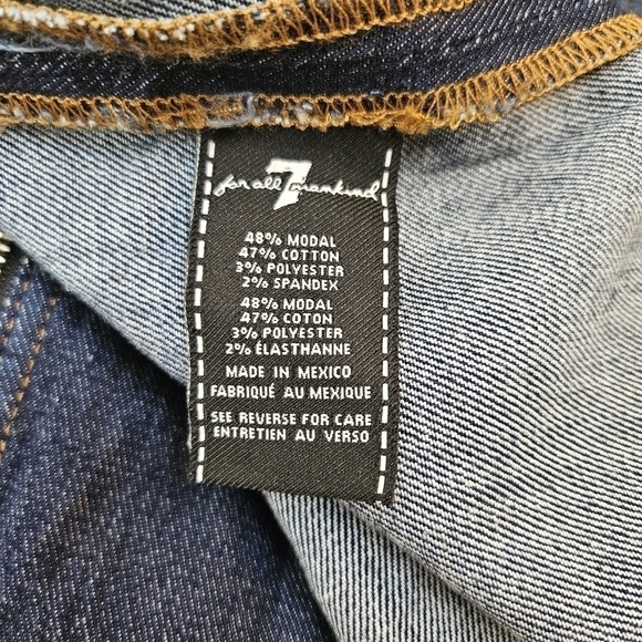 7 for all Mankind exposed Zipper denim Bodycon Dress Size Medium - Picture 8 of 8